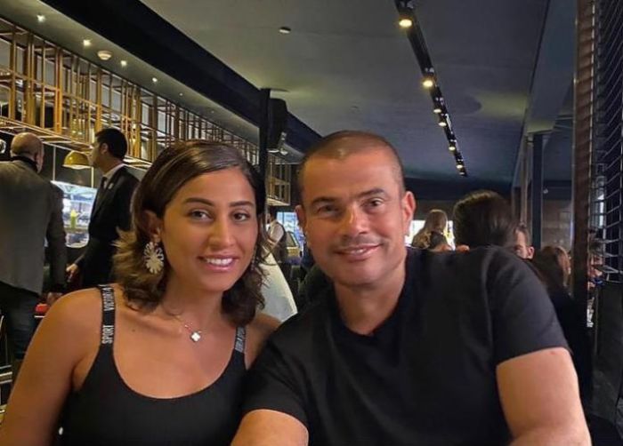 موقع يومياتي صورة ل دينا الشربيني ترتدي سلسلة تحمل اسم عمرو دياب يومياتي اخبار مشاهير