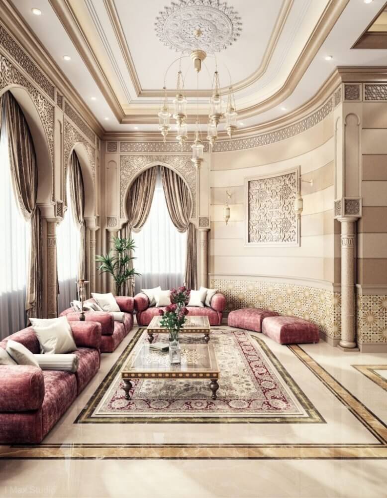 ديكورات جدران مجالس فخمة