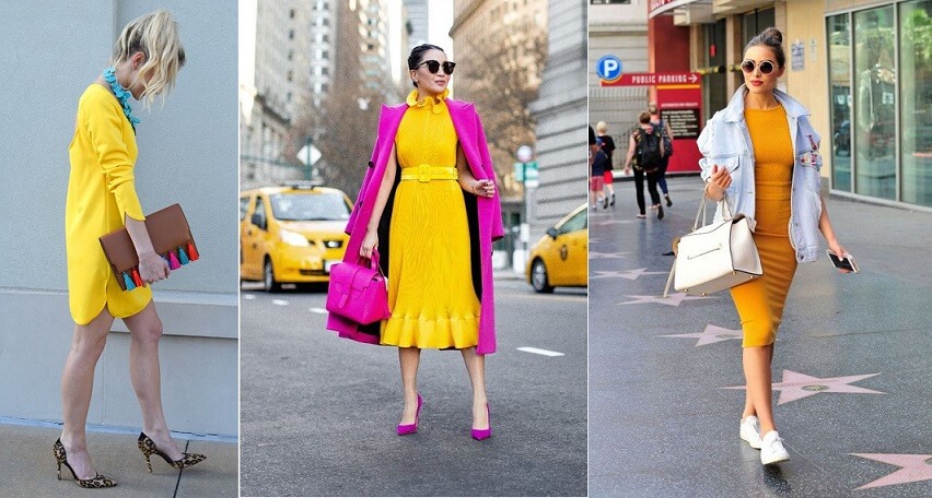 أفكار تساعدك على تنسيق فستان اصفر بطرق عصرية