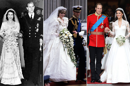 فساتين زفاف خيالية من أيام الملكة إليزابيت حتى اليوم