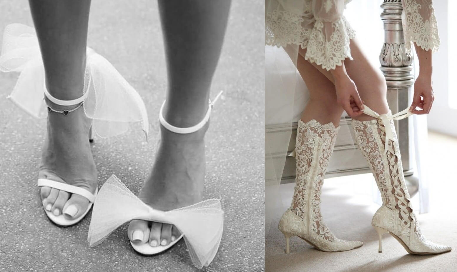 أحذية غريبة للعروس غير التقليدية