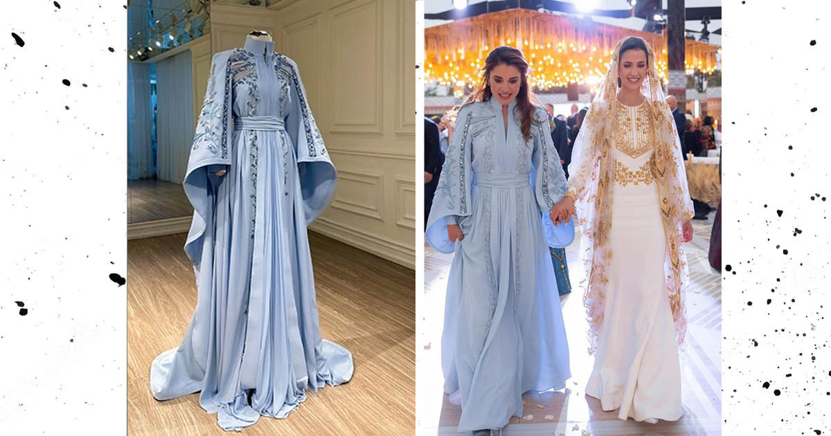 أناقة ورقي يعكسان شخصية الملكة: فستان الملكة رانيا من تصميم اللبناني سعيد قبيسي